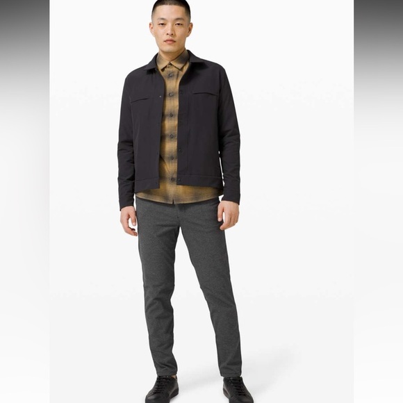 Lululemon Men’s ABC Pant Slim Tech Canvas Heathered Black 28 - Picture 1 of 9